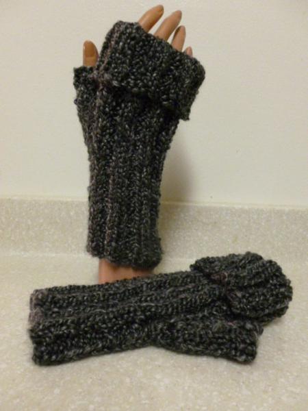 Fingerless Gloves With a Cuff at the Top