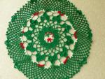 Christmas Doily Green 12 inches