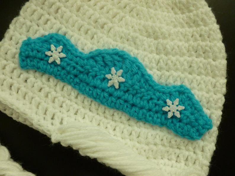 Snow Queen Hat With Long Braid picture
