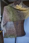 Earth Tone Mesh Shawl