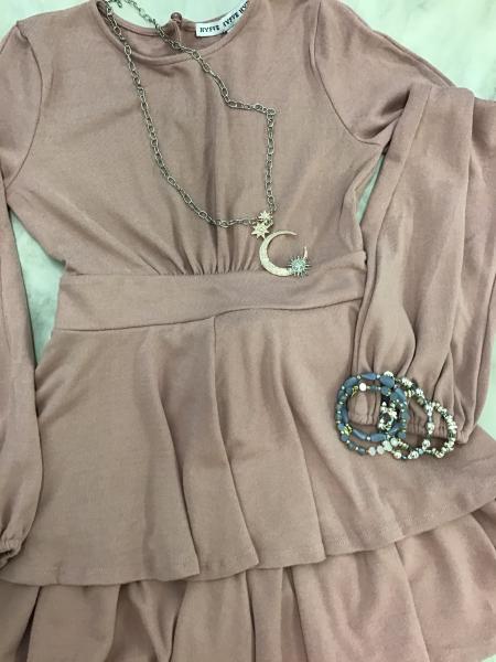 Mauve Ruffle Romper, Medium picture