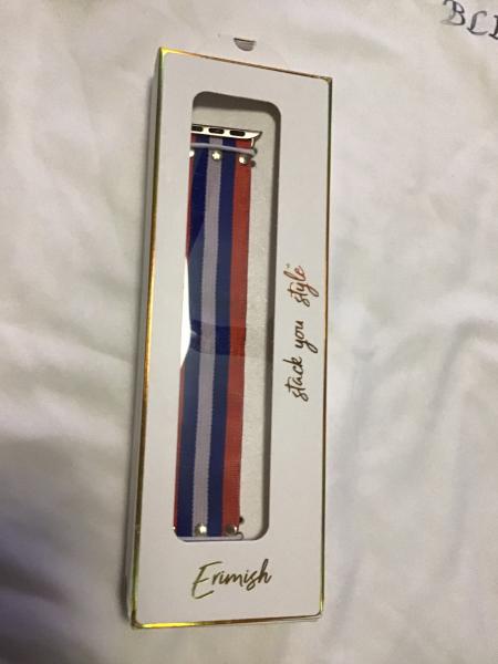 Erimish Stripe Gator Apple Watch Band