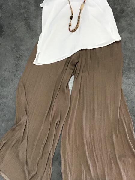 Lily Wide Leg Expresso Pants, Small picture