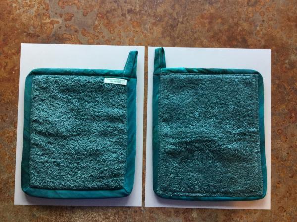 Pot Holder: Aqua Toweling