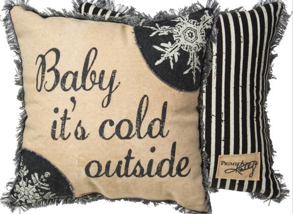 Baby its cold outside pillow picture