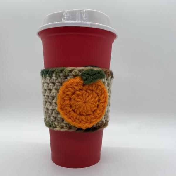 Tan with Trim Pumpkin Coffee Sleeve picture