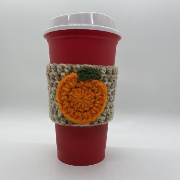 Tan Pumpkin Coffee Sleeve picture