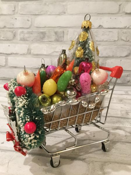 Small grocery cart. With Czechoslovakian ornaments picture