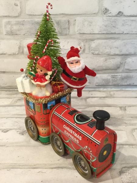 Vintage Christmas express train picture
