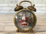 Antique small brass clock