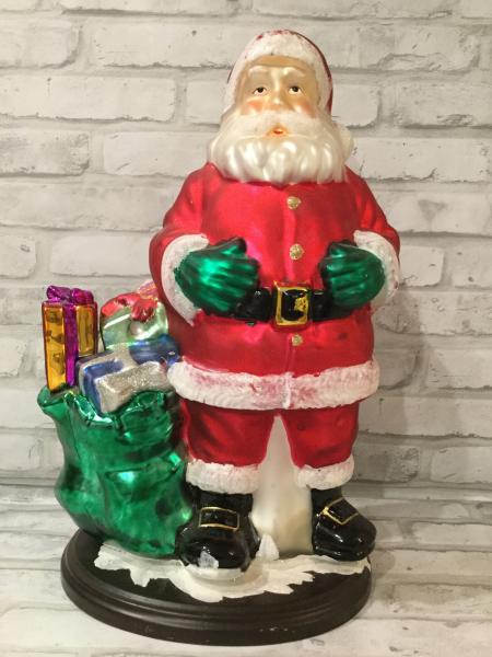 Vintage Glass Santa