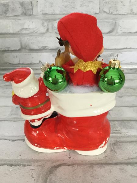 Napco Santa with Christmas boot picture