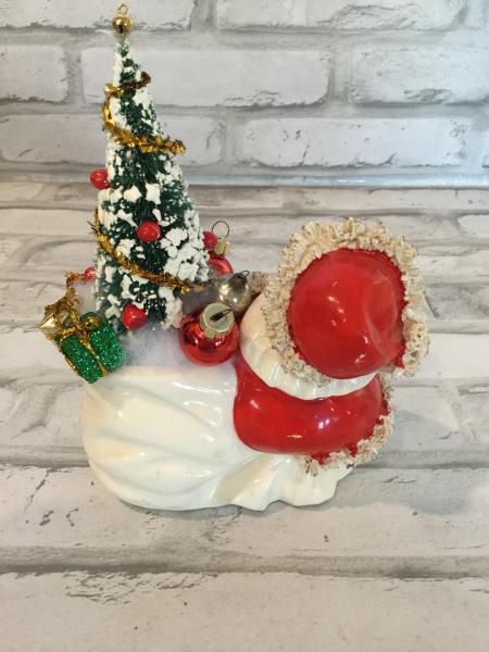 Antique Santa with gift bag picture
