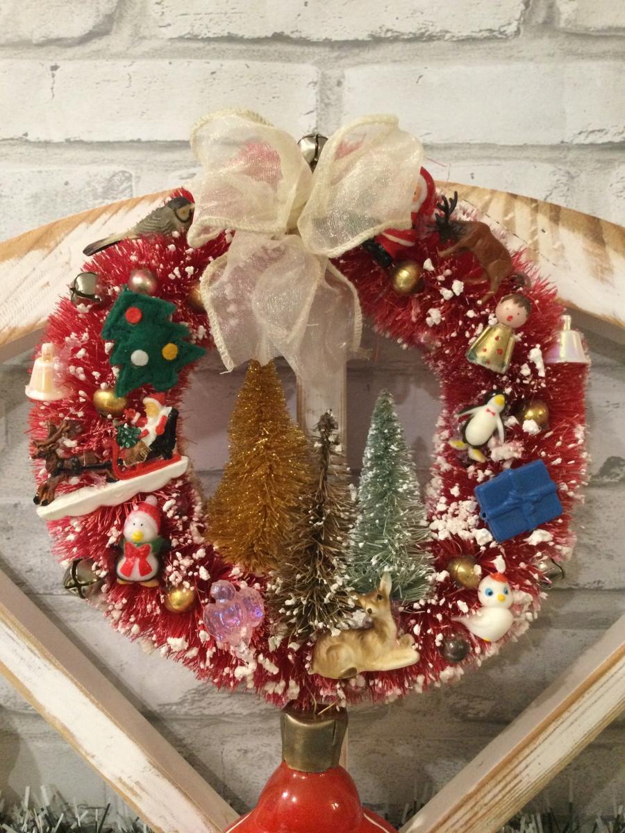 Antique window and Czechoslovakian animal ornaments picture