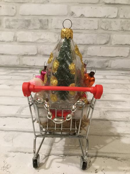 Small grocery cart. With Czechoslovakian ornaments picture