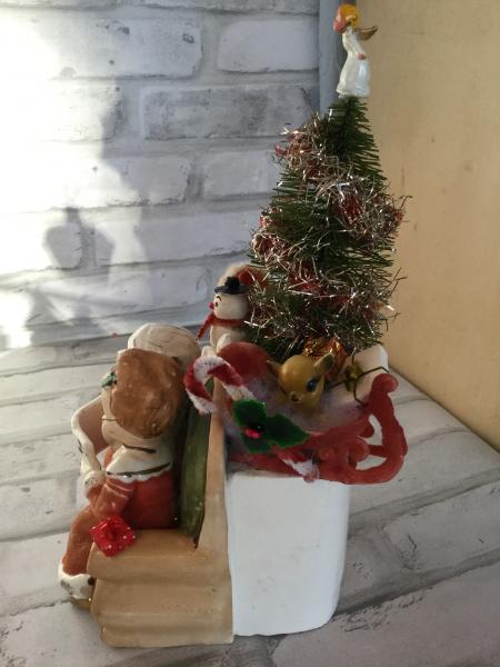 Antique Napco Santa and Mrs. Claus picture