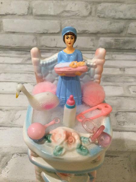 Antique Napcoware baby girl high chair. picture