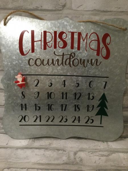Christmas countdown sign picture