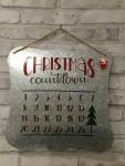 Christmas countdown sign