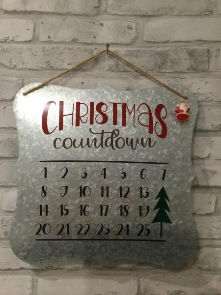 Christmas countdown sign picture