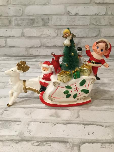 Japan Santa, reindeer and sleigh picture