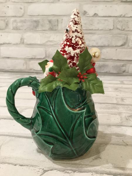 Creamer made in Japan with poinsettia picture