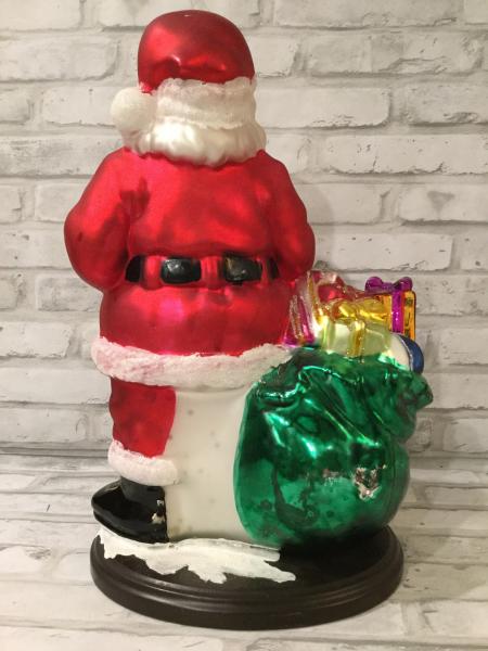 Vintage Glass Santa picture