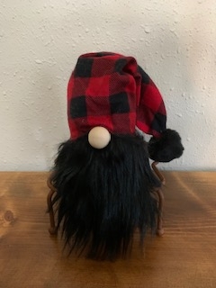 Gnome with red and black plaid hat (#G1)