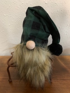 Gnomes with green and black plaid hats