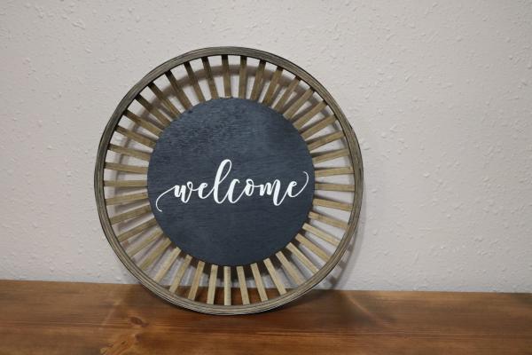 Welcome on Wooden Round (#19P) picture