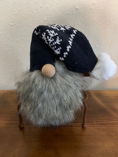 Gnome with blue snowflake hat picture