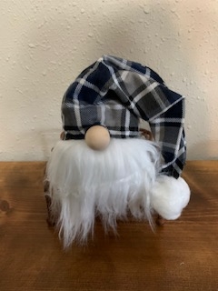 Gnomes with blue/black/white plaid hats picture