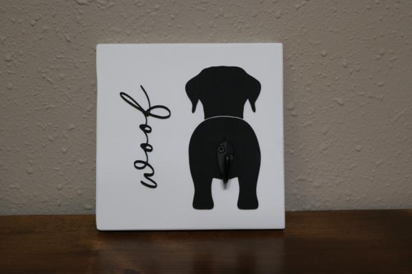 Dog Leash Holder-white (#51)