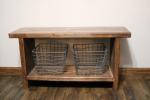 Bench with storage baskets (#101)