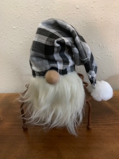 Gnomes with black/gray/white plaid hats picture