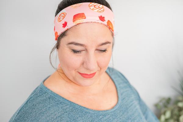 Latte Fall Peach Coffee Headband picture