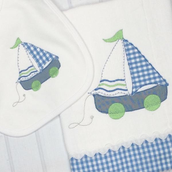 Baby Bib and Burp Set