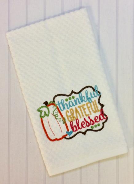 Embroidered Waffle Towels picture