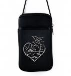 Dolphin Sunset Heart Pami Pocket Cell Phone Purse