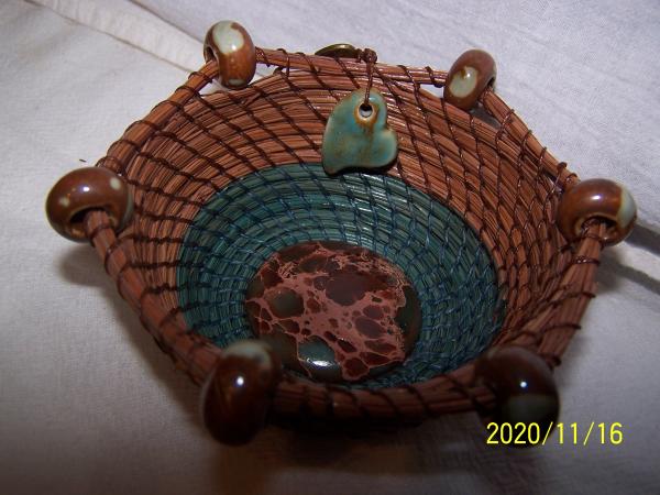 Continuous Coil Pine Needle Basketry picture