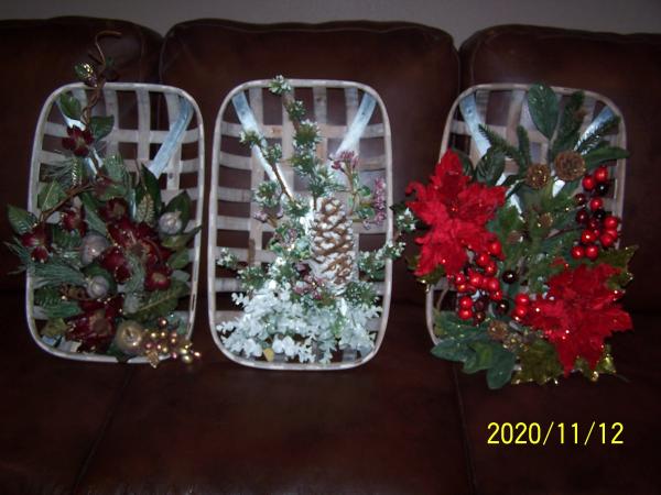 Decorated Wicker Baskets