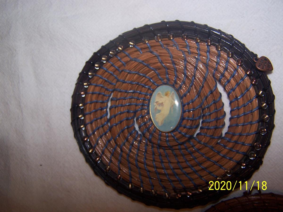 Angel in a Pine Needle Frame picture