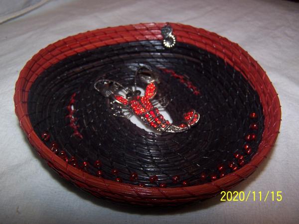 Pine Needle Basket  with Scorpion Center picture