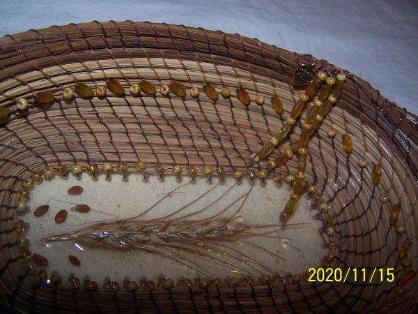 Wheat in a Pine Needle Basket picture