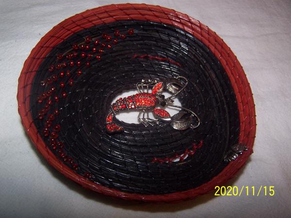 Pine Needle Basket  with Scorpion Center picture