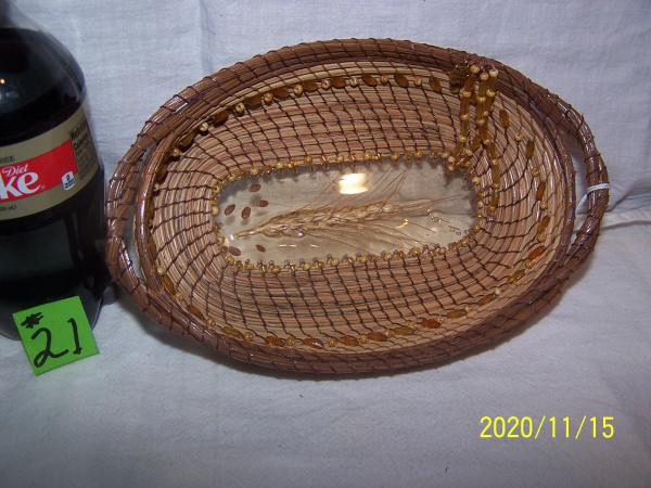 Wheat in a Pine Needle Basket picture