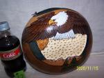 Bald Eagle on a Gourd