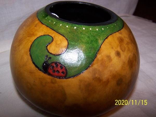 Gourd With Monarch Butterfly picture