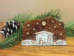 Christmas Nativity Music Box "Joy to the World" with Natural Stars