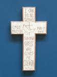 Personalized Confirmation Cross "I Can Do All Things Through Christ"